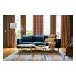 white contemporary sofa Edloe Finch 3 Seater Sofa Sofas and Loveseat Fabric color: Dark blue velvet Contemporary