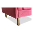 cheap accent chairs for living room Edloe Finch Lounge Chair Chairs Fabric color: Rose pink velvet Midcentury