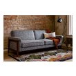 green couch Edloe Finch Sleeper Sofa Sofas and Loveseat Fabric color: Charcoal Midcentury