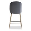 navy swivel counter stools Edloe Finch Counter Stool Bar Chairs and Stools Fabric color: Dark grey velvet Contemporary