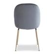 modern style dining chairs Edloe Finch Dining Chair Dining Room Chairs Fabric color: Dark grey velvet Contemporary