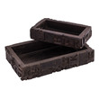 kitchen decorative tray ELK Lifestyle Bowl / Tray Vases-Urns-Trays-Finials Dark Stain Traditional