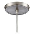 gold and silver ceiling lights ELK Lighting Mini Pendant Satin Nickel Modern / Contemporary