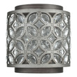 in wall sconce ELK Lighting Sconce Weathered Zinc, Matte Silver Traditional