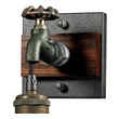 oil rubbed bronze plug in wall sconce ELK Lighting Sconce Multi-Tone Weathered Modern / Contemporary