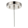 hanging glass globe light fixture ELK Lighting Mini Pendant Polished Nickel Modern / Contemporary