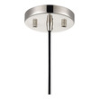 hanging led pendant lights ELK Lighting Mini Pendant Matte Black, Polished Nickel Modern / Contemporary