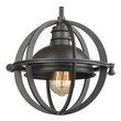 modern grey ceiling light ELK Lighting Mini Pendant Oil Rubbed Bronze Transitional
