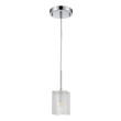 kitchen island lantern pendants ELK Lighting Mini Pendant Polished Chrome Modern / Contemporary
