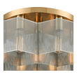 flush mount fan and light ELK Lighting Semi Flush Mount Satin Brass, Polished Nickel Modern / Contemporary