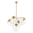 small chandelier lights ELK Lighting Chandelier Satin Brass Modern / Contemporary