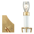brass shade sconce ELK Lighting Sconce Antique Gold Leaf Traditional