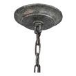 open bulb ceiling light ELK Lighting Pendant Washed Gray, Malted Rust Traditional