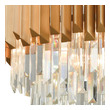 chandelier with real crystals ELK Lighting Chandelier Matte Gold Modern / Contemporary