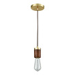 bird ceiling light ELK Lighting Mini Pendant Satin Brass Modern / Contemporary