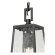 vintage outdoor pendant lighting ELK Lighting Hanging Textured Matte Black Transitional