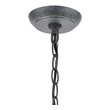 ceiling light for small kitchen ELK Lighting Hanging Aged Zinc Transitional