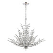 ceiling light fixture crystal ELK Lighting Chandelier Polished Chrome Traditional