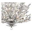 ceiling light fixture crystal ELK Lighting Chandelier Polished Chrome Traditional