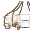 cool cheap chandeliers ELK Lighting Chandelier Light Wood, Satin Nickel Transitional