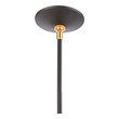 ceiling pendant cover ELK Lighting Mini Pendant Matte Black, Brushed Brass Modern / Contemporary