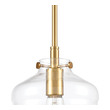 home bar pendant lights ELK Lighting Mini Pendant Brushed Brass Transitional