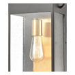 bathroom wall light fixture ELK Lighting Sconce Matte Black, Brushed Brass Modern / Contemporary