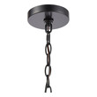 outdoor pendant chandelier ELK Lighting Hanging Matte Black Transitional