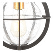 polished nickel outdoor wall lights ELK Lighting Sconce Charcoal, Brushed Brass Transitional