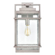 contemporary black outdoor wall lights ELK Lighting Sconce Weathered Zinc Transitional