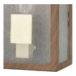 single light fixture wall mount ELK Lighting Sconce Dark Wood Print, Brushed Brass Modern / Contemporary