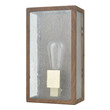 single light fixture wall mount ELK Lighting Sconce Dark Wood Print, Brushed Brass Modern / Contemporary