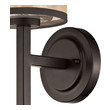 black sconce with white shade ELK Lighting Sconce Oil Rubbed Bronze Transitional