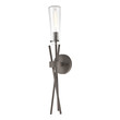 wall mounted sconces plug in ELK Lighting Sconce Bronze Rust Transitional