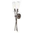 wall sconce with cord ELK Lighting Sconce Bronze Rust Transitional