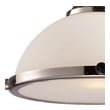 buy ceiling light fixtures ELK Lighting Pendant Polished Nickel Transitional