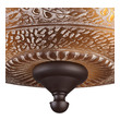 dimmable led flush ceiling lights ELK Lighting Semi Flush Mount Oiled Bronze Traditional