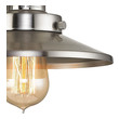 led light for shower ceiling ELK Lighting Vanity Light Satin Nickel Transitional