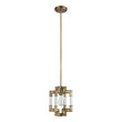 gold and silver ceiling lights ELK Lighting Mini Pendant Classic Brass Transitional