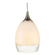 brass pendant lamp shade ELK Lighting Mini Pendant Satin Nickel Modern / Contemporary