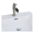 waterfall sink faucet chrome Eviva Faucets Brushed Nickel