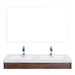 wall mounted bathroom mirror Eviva Mirrors Brushed Silver Modern