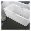 70 inch freestanding tub Eviva Bathtubs White Modern