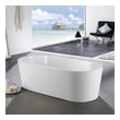 solid surface freestanding tub Eviva White