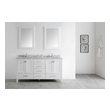 60 inch double vanity bathroom Eviva White