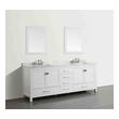 30 inch bathroom vanity with drawers Eviva White