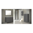 large counter top basin Eviva bathroom Vanities Gray Modern