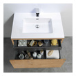 black sink cabinet Eviva Oak