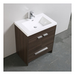 vanity for washroom Eviva Bathroom Vanities Grey Oak