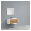 modern vanity design Eviva Oak White